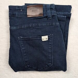 Barbell Apparel Jeans Mens 32x32 Dark Blue Athletic Fit Stretch Denim Made USA